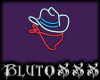 !B! Cowboy Hat Neon Sign