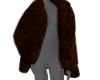 DrkBrwn Leopard Fur Coat