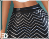 Blue Black Stripe Skirt