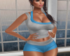 Gym Set Gray & Blue