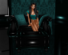 Sultry Teal Cuddle Chair