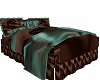 bcs Teal-Choc Cuddle Bed