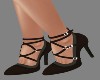 !R! Brown Lace Heels