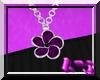 Purple Petal Necklace