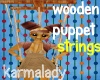 lightwood puppet string