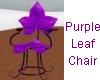 purple leaf chair