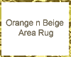 Orange Vintage Area Rug