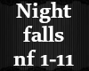 night falls