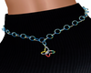 V+ Swirl Chain Belt Blue
