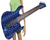 Blue Animated guitar