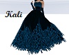 Blue Feather Gown