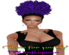 black and purple afro