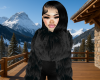 Zariah Fur Coat Black
