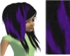 Black with Purple Hair