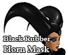Black Rubber Horn Mask