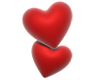 Two Hearts Sticker