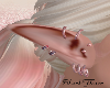 Elf Ears Pink Rings set
