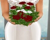 Red & W Bridemaid Flower
