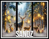 S. Anim Xmas Snow Window