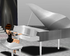 silver piano