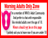 Warning