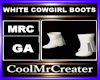 WHITE COWGIRL BOOTS