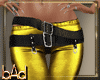 Gold Satin Belted Pants