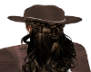 JD Brown Hat Hair Braid
