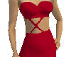 red criss cross dress