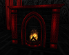 Black/Red Fireplace