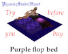 Purple Flop Bed