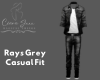 Rays Grey Casual Fit