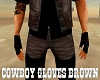 Cowboy Gloves Brown