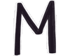 M Letter (Black/White)