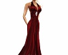 Red elegant gown