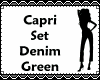(IZ) Capri Denim Green