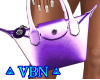 Mini handbag purple
