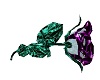 Purple Silver Tin Rose
