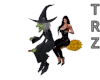 TRZ-Halloween Fly Witch