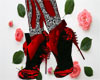 (MSC) black & red shoes