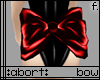 :a: Red PVC Back Bow