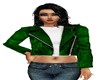 GREEN LEATHER JACKET