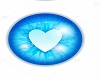 M-Blue/White heart Eyes