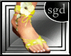 !SGD Flower Sandals Yelw