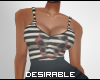 D| Stripes Tiara Dress