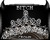 !B Queen Crown Blk Slvr