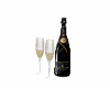 champagne & 2 glass blac
