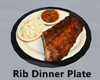 Rib Dinner Plate