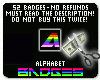 Rainbow Letter Badges 52