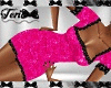 Hot Pink Blk Heart Dress
